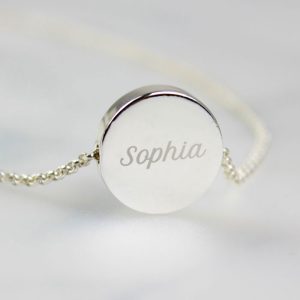 Girl's Personalised Bat Mitzvah Star of David Necklace & Box