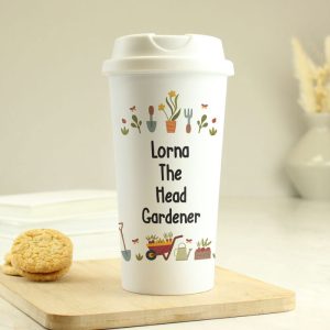 Personalised Gardening Insulated Travel Mug