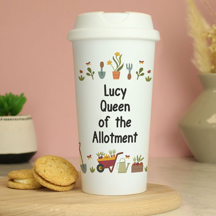 Personalised Gardening Insulated Travel Mug