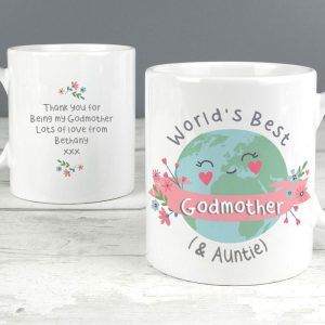 Personalised Worlds Best Godmother Mug Appreciation Gift