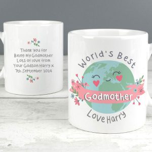 Personalised Worlds Best Godmother Mug Appreciation Gift