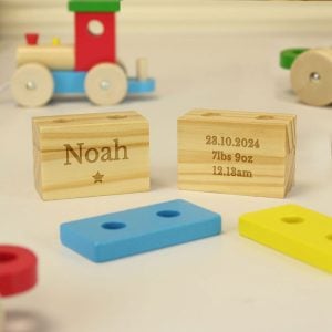 Personalised Wooden Toy Train Toddler Gift
