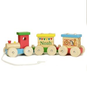 Personalised Wooden Circus Toy Train Toddler Gift
