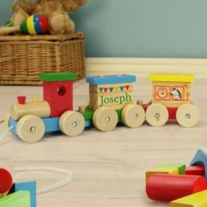Personalised Wooden Circus Toy Train Toddler Gift