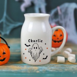 Personalised Ceramic Halloween Ghost Jug