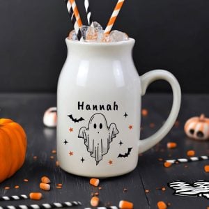Personalised Ceramic Halloween Ghost Jug
