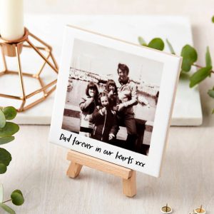 Personalised Memorial Photo Upload Plaque Ceramic Tile