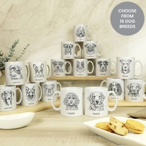 Personalised Dog Breed Ceramic Mug Pet Owner Gift