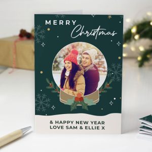 Personalised Pack of 10 Christmas Cards Photo Upload