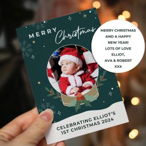 Personalised Pack of 10 Christmas Cards Photo Upload