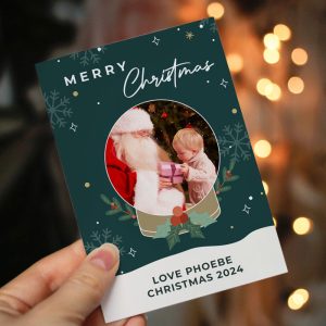 Personalised Pack of 10 Christmas Cards Photo Upload