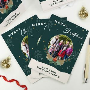 Personalised Pack of 10 Christmas Cards Photo Upload
