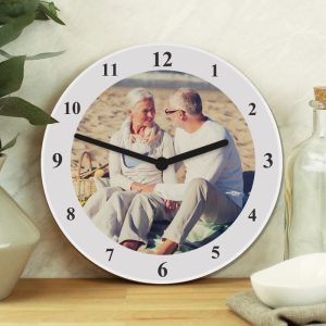 Personalised Photo Upload Wooden Wall Clock