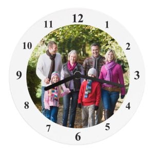 Personalised Photo Upload Wooden Wall Clock