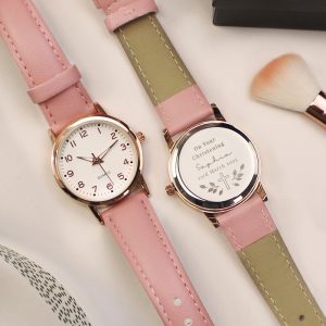 Personalised Holy Communion or Christening Pink Watch