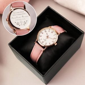 Personalised Holy Communion or Christening Pink Watch