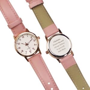Personalised Girls Pink Watch Birthday Gift
