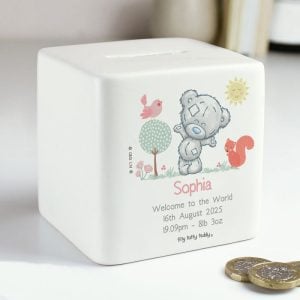 Personalised Tiny Tatty Teddy Woodland Animal Money Box