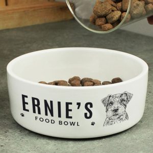 Personalised Dog Breed Feeding Bowl - Choose From 16 Breeds