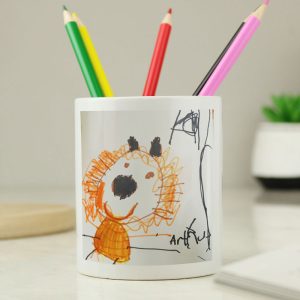 Personalised Children's Drawing Photo Storage Pot