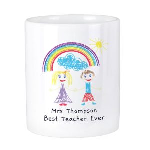 Personalised Children's Drawing Photo Storage Pot