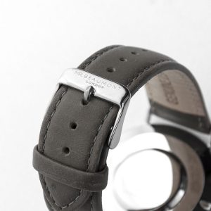 Mr Beaumont Personalised Men's Leather Watch In Ash