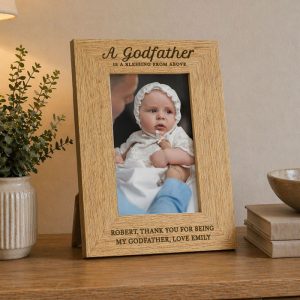 Personalised Godfather 6x4 Inch Wooden Photo Frame