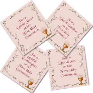 Girl's Pewter Name Bracelet for First Holy Communion