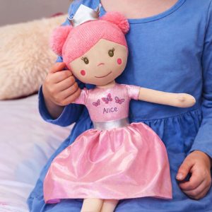 Girl's Personalised Butterfly Princess Rag Doll