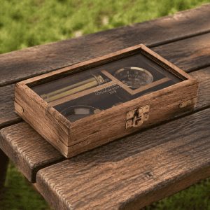Personalised Classic Brass Explorer Engraved Gift Set