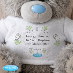 Personalised Me To You Teddy Bear Communion Christening