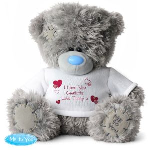 Personalised Me to You Teddy Bear With Hearts