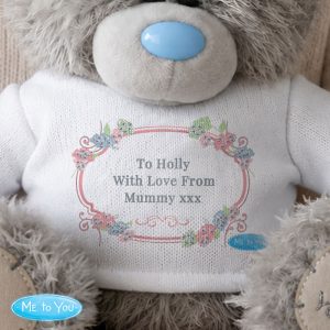 Personalised Me To You Tatty Teddy Bear Floral