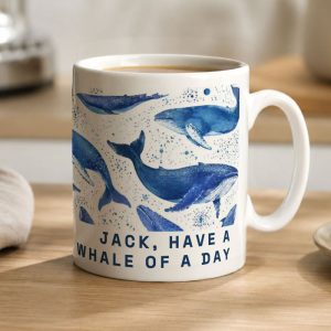 Personalised Whales Ceramic Coffee or Tea Mug