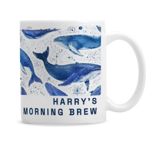 Personalised Whales Ceramic Coffee or Tea Mug