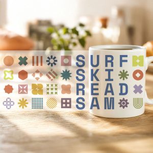Personalised Hobbies Blue Ceramic Tea or Coffee Mug