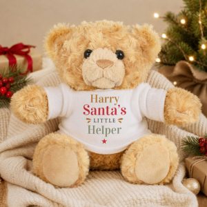 Personalised Santa's Little Helper Teddy Bear