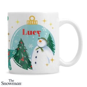 Personalised The Snowman Christmas Wishes Ceramic Mug