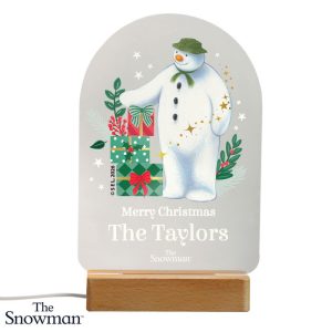 Personalised The Snowman Christmas Wishes LED Sign