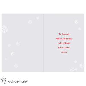 Personalised Dachshund Through the Snow Christmas Card