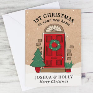Personalised First Christmas in New Home Card