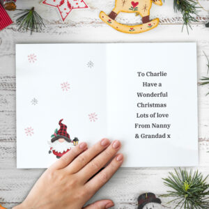 Personalised Traditional Gonk Christmas Card