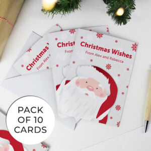 Personalised Santa Pack of 10 Christmas Cards