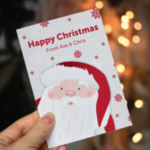 Personalised Santa Pack of 10 Christmas Cards