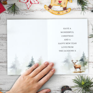 Personalised Stag Pack of 10 Christmas Cards