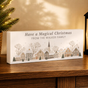 Personalised-Christmas-House-Scene-Wooden-Mantle-Block