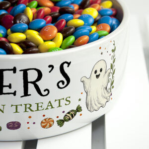 Personalised Halloween Treats Ceramic Bowl